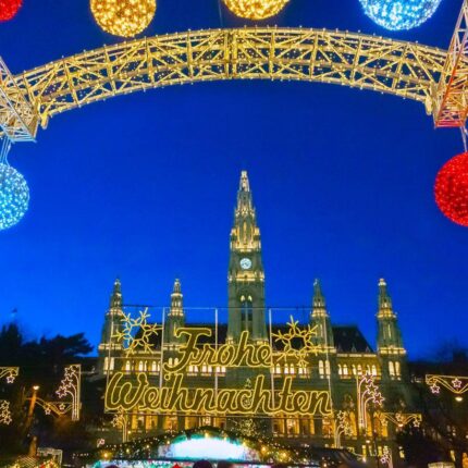 Mercadillo de Navidad en Viena, Danubio